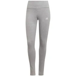 Adidas Women's High-Waist Gray Leggings with Iconic Logo - Perfect for Training and Lifestyle
