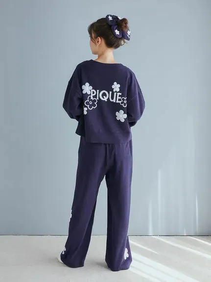 Airy Moco Flower Jacquard Lounge Pants