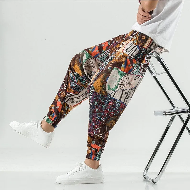 Baggy Harem Pants Cotton