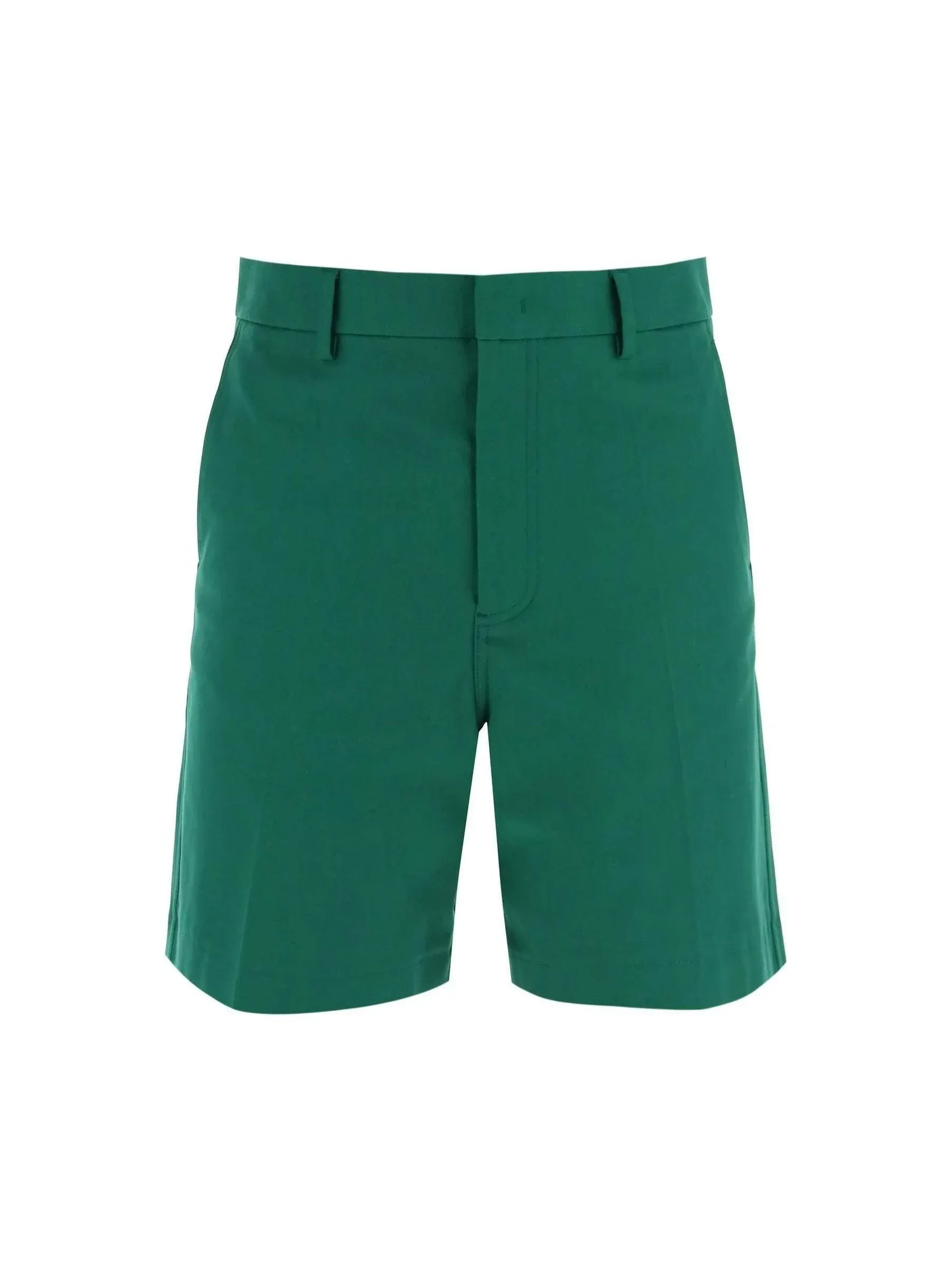 Basic Stretch Cotton Canvas Shorts