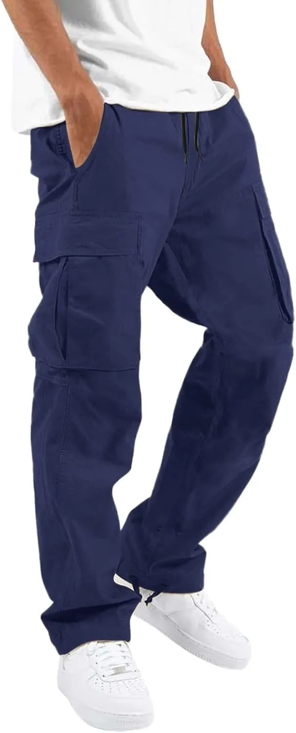 Big and Tall Cargo Pants for Men Sweatpants for Men Sweatpants Mens Fashion Joggers Sports Pants Mens Yoga Sweatpants