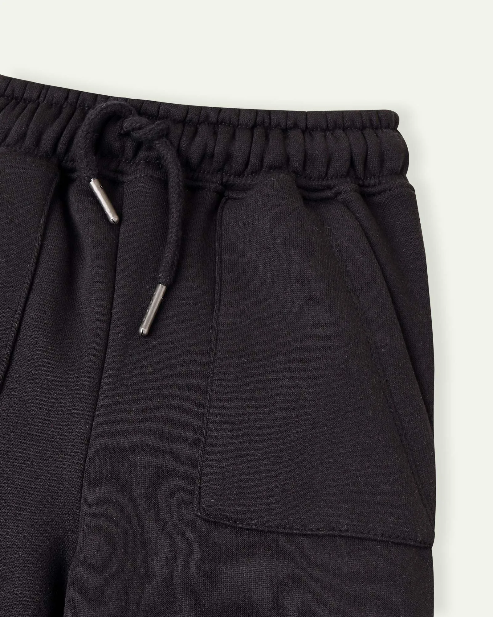 Black Patch Pocket Sweatpants