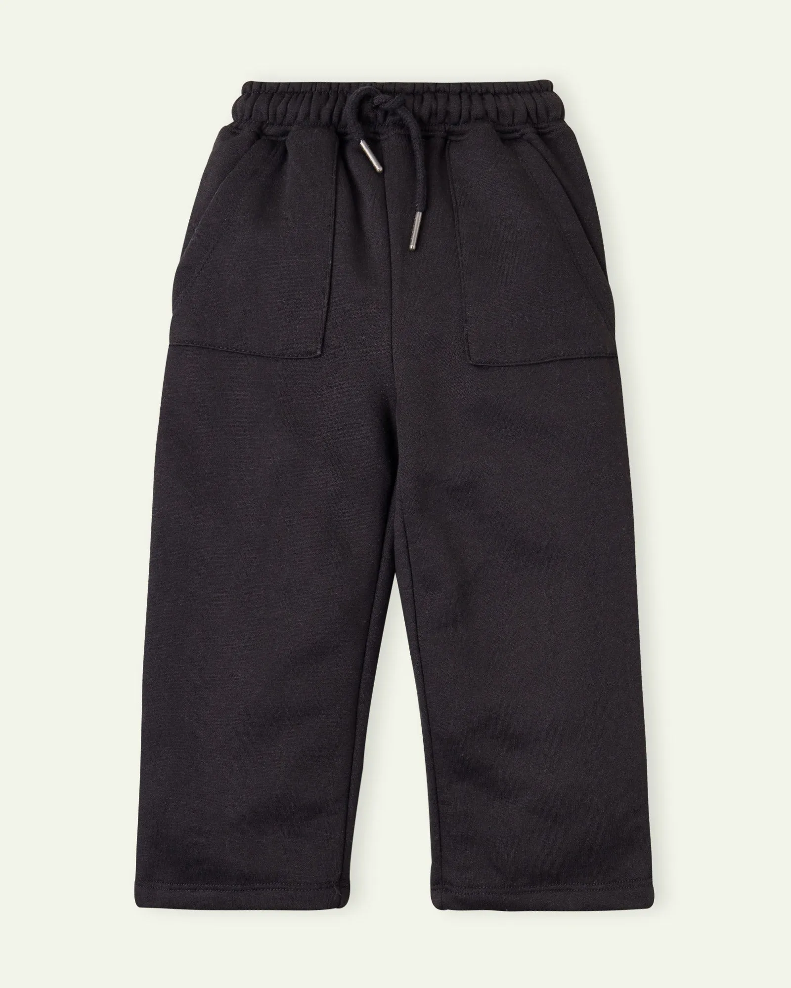 Black Patch Pocket Sweatpants