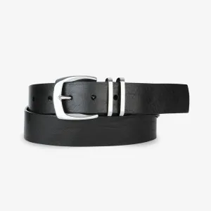 Brave Callianne Belt in Black Brindle with Polished Silver