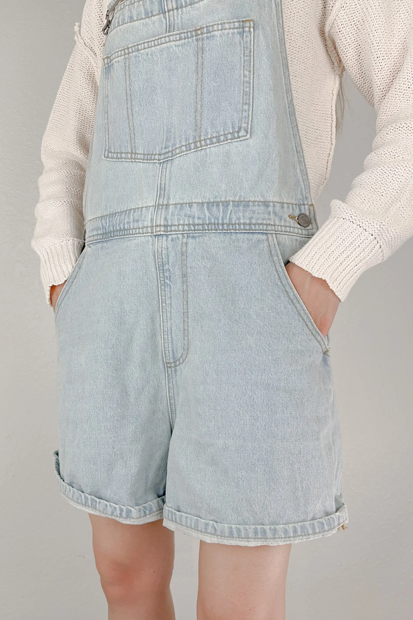 Bright and Early Denim Overalls