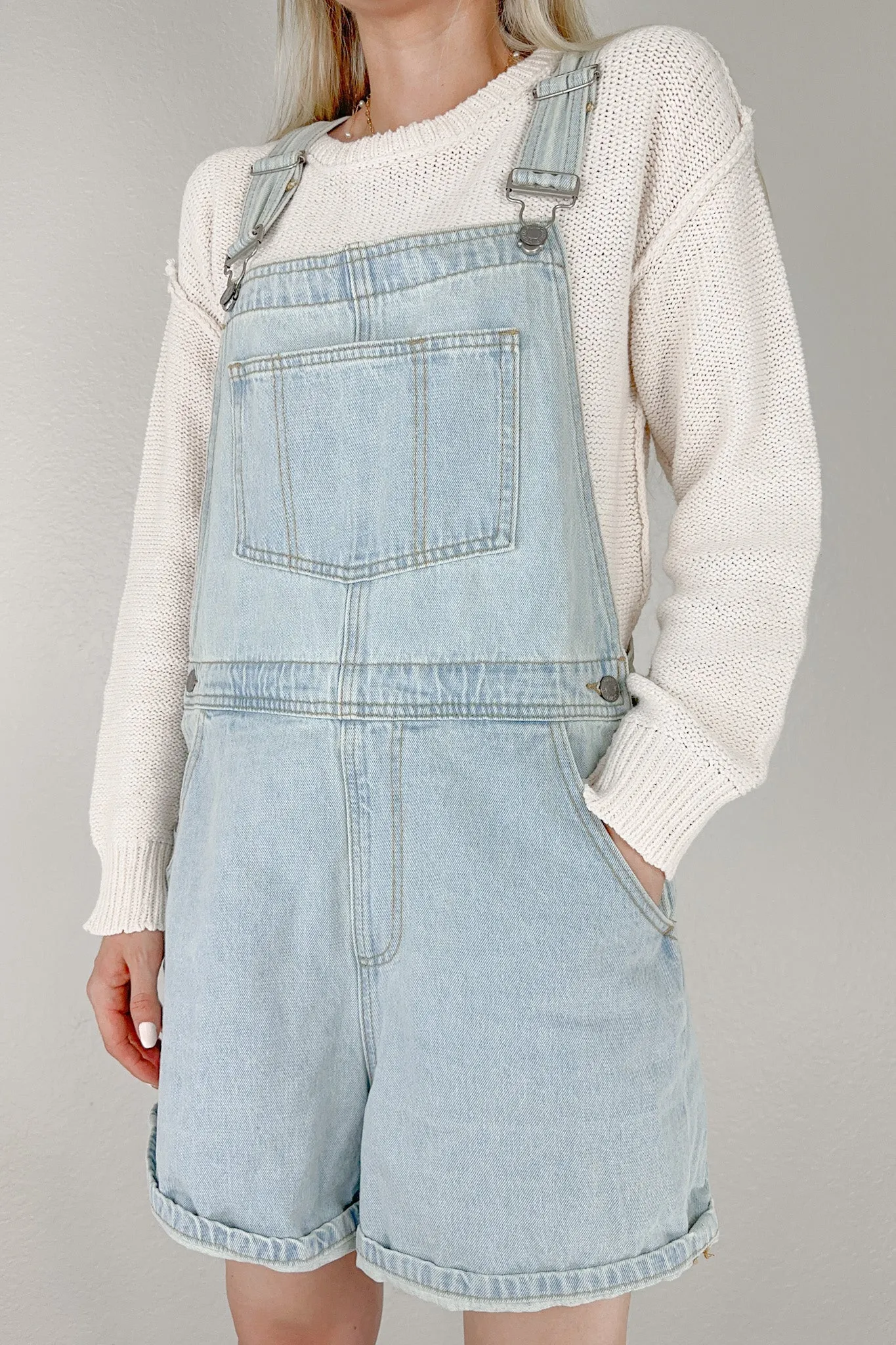 Bright and Early Denim Overalls