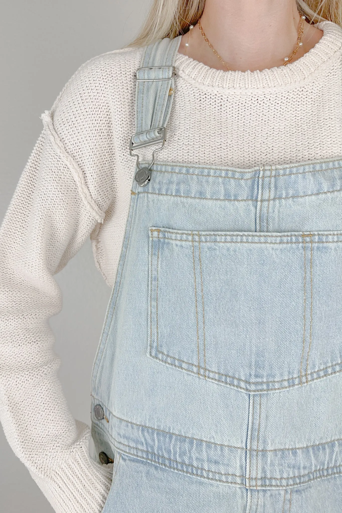 Bright and Early Denim Overalls