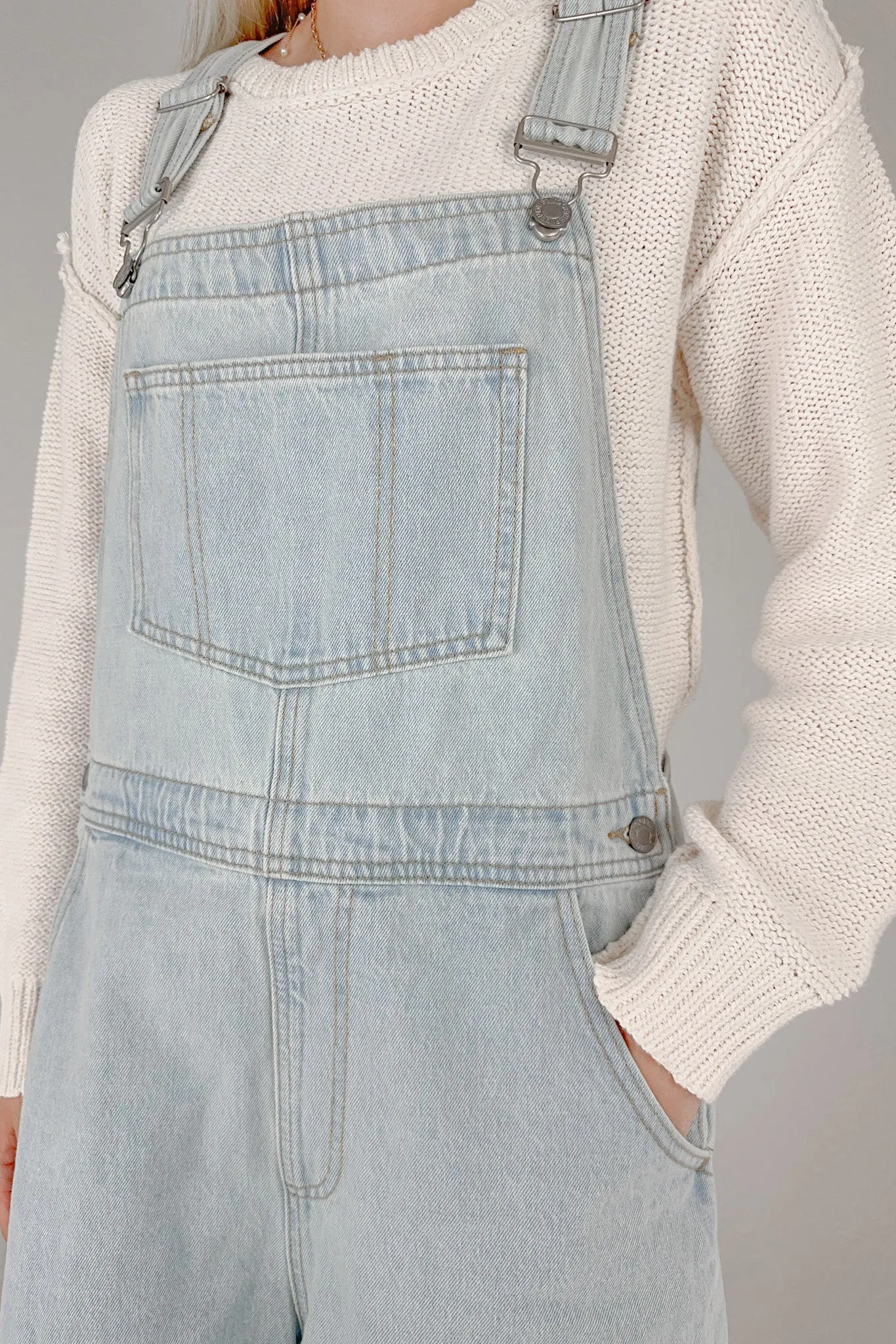 Bright and Early Denim Overalls