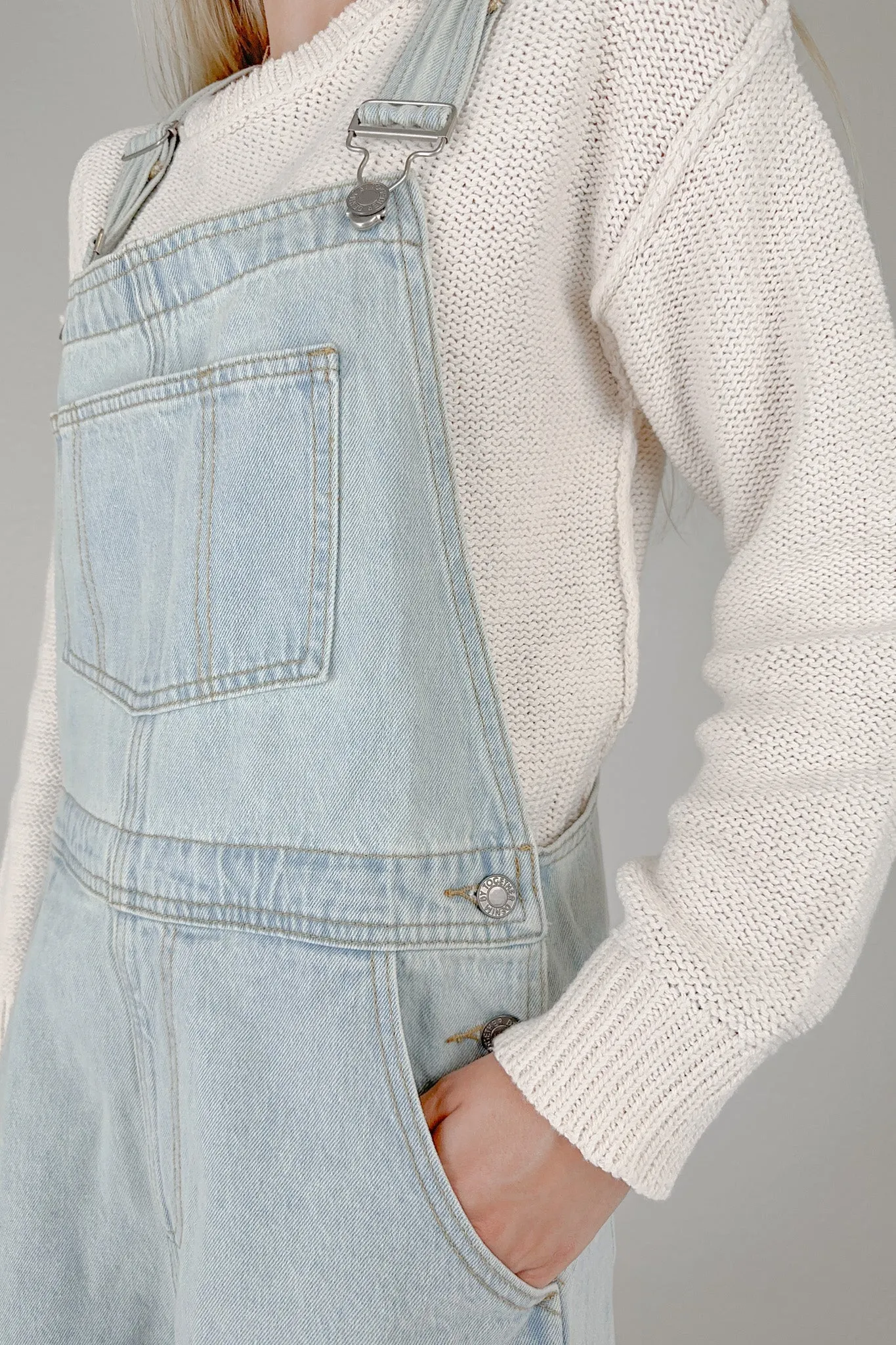 Bright and Early Denim Overalls
