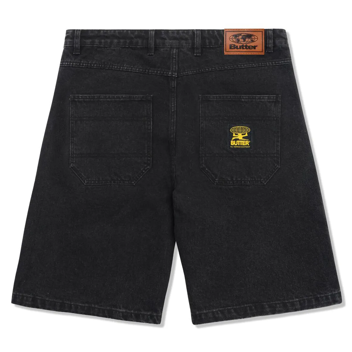 Butter Goods - Patch Pocket Denim Shorts Washed Black