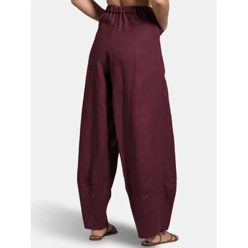 Casual Solid Harem Pants