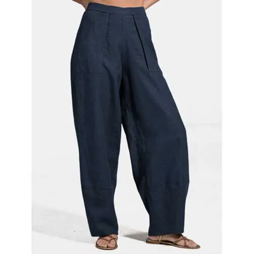 Casual Solid Harem Pants