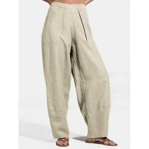 Casual Solid Harem Pants