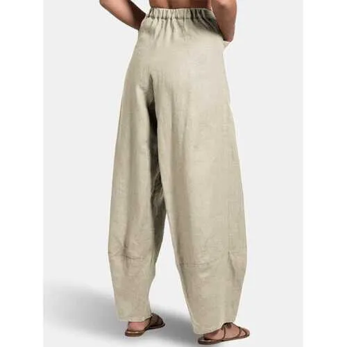 Casual Solid Harem Pants