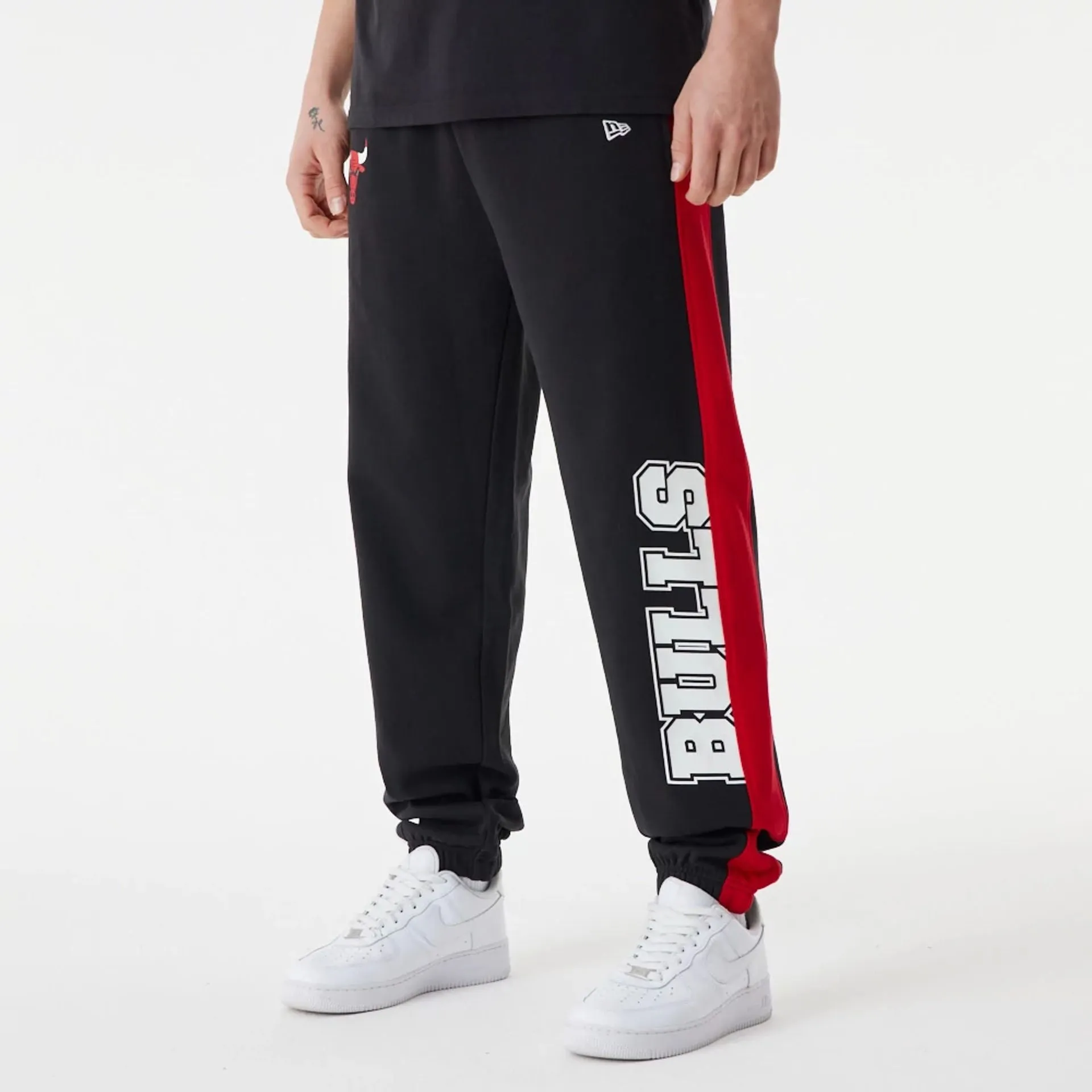 Chicago Bulls NBA Large Graphic Black Joggers