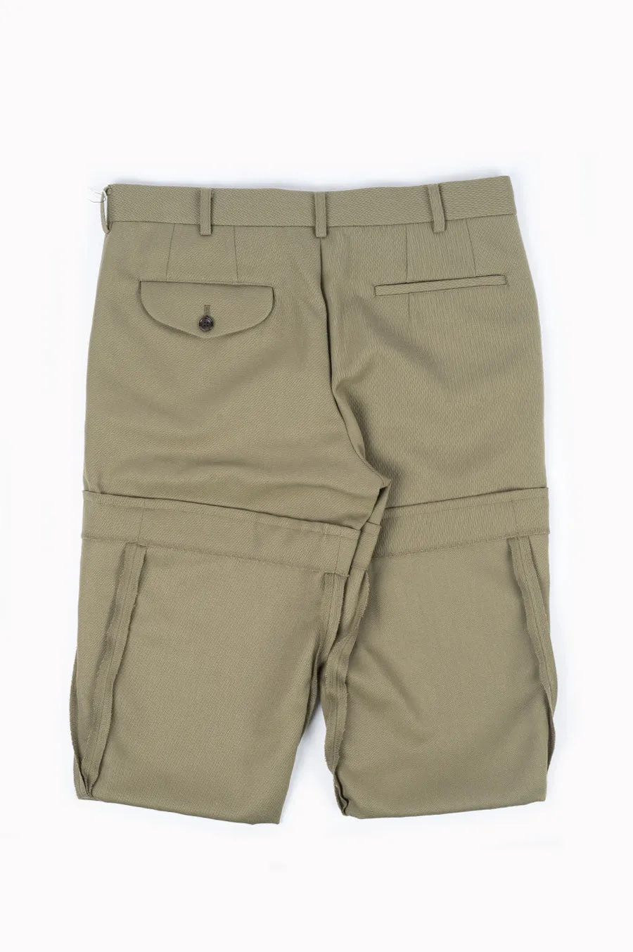 COMME DES GARCONS HOMME PLUS POLY SHORT PANTS KHAKI