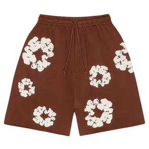 Denim Tears The Cotton Wreath Shorts 'Brown'