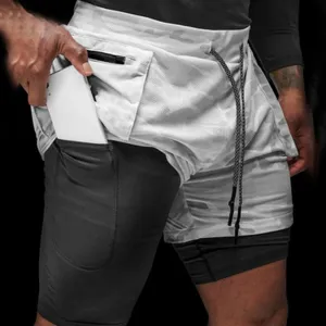 Double-Layer Quick-Drying Camouflage Men's Shorts