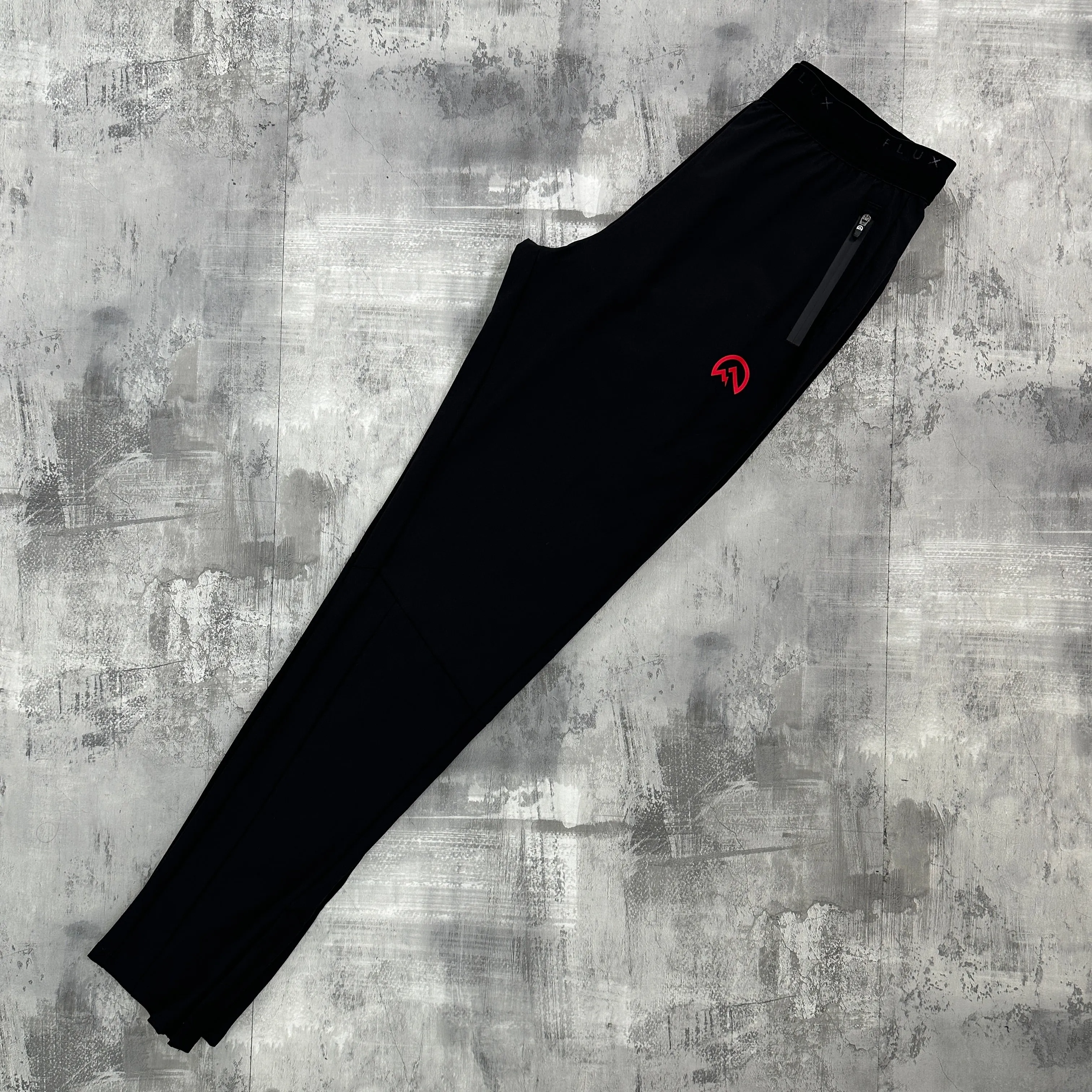 Flux Versatility Tracksuit Pants - Black/Grey/Red
