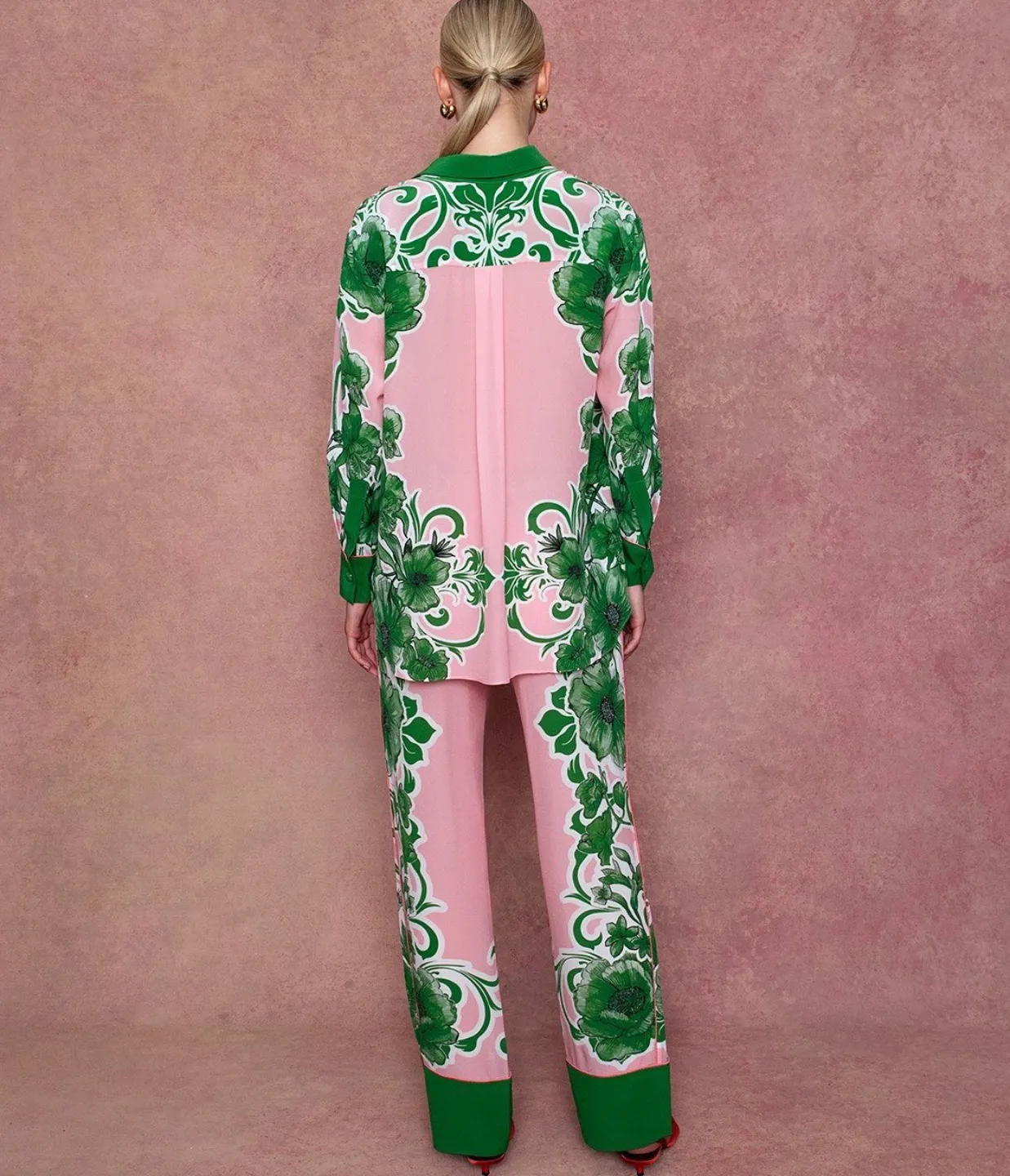 Havana Crepe Trouser in Antigua Green