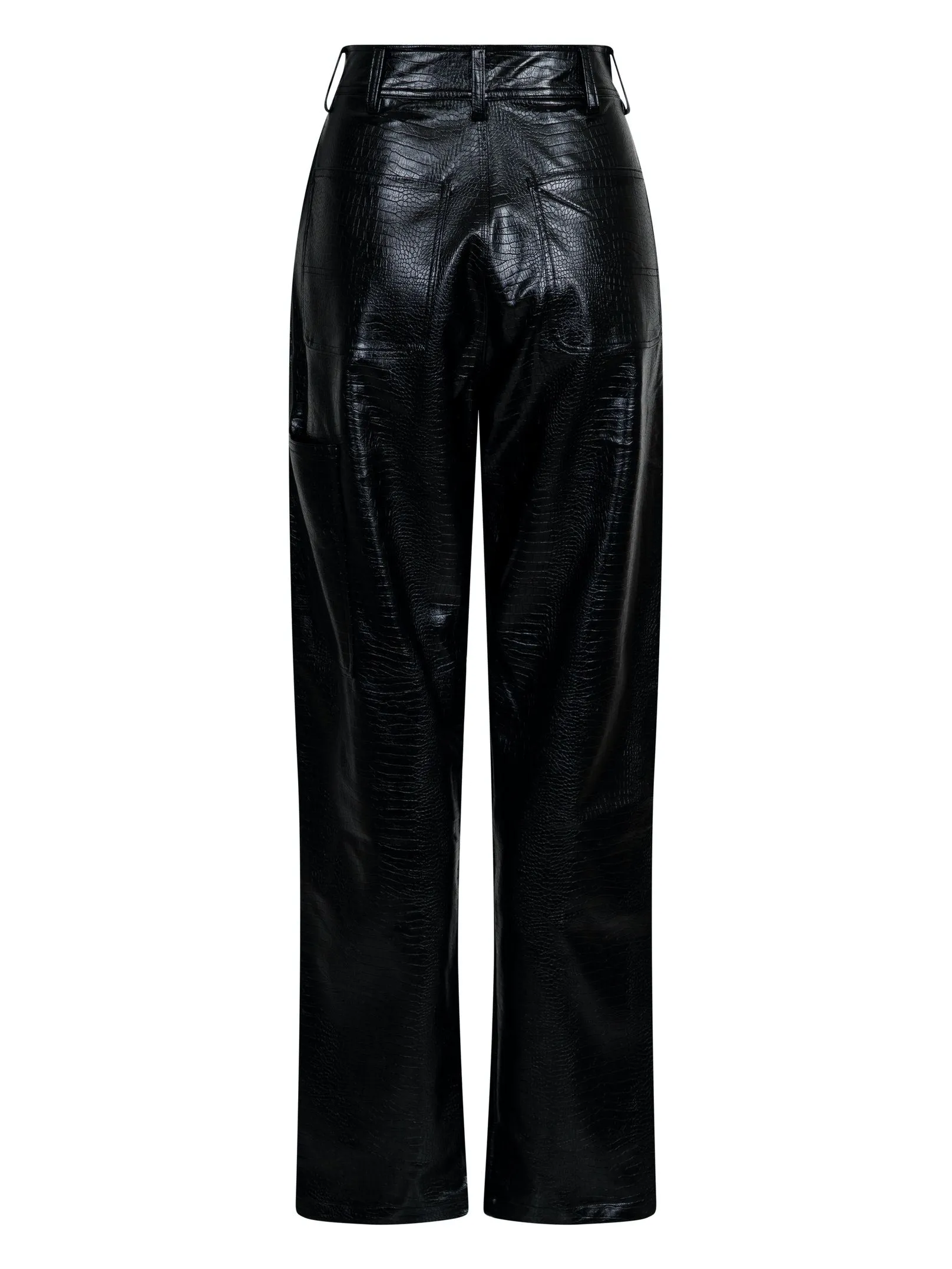 Jennifer Croc Pants - Black