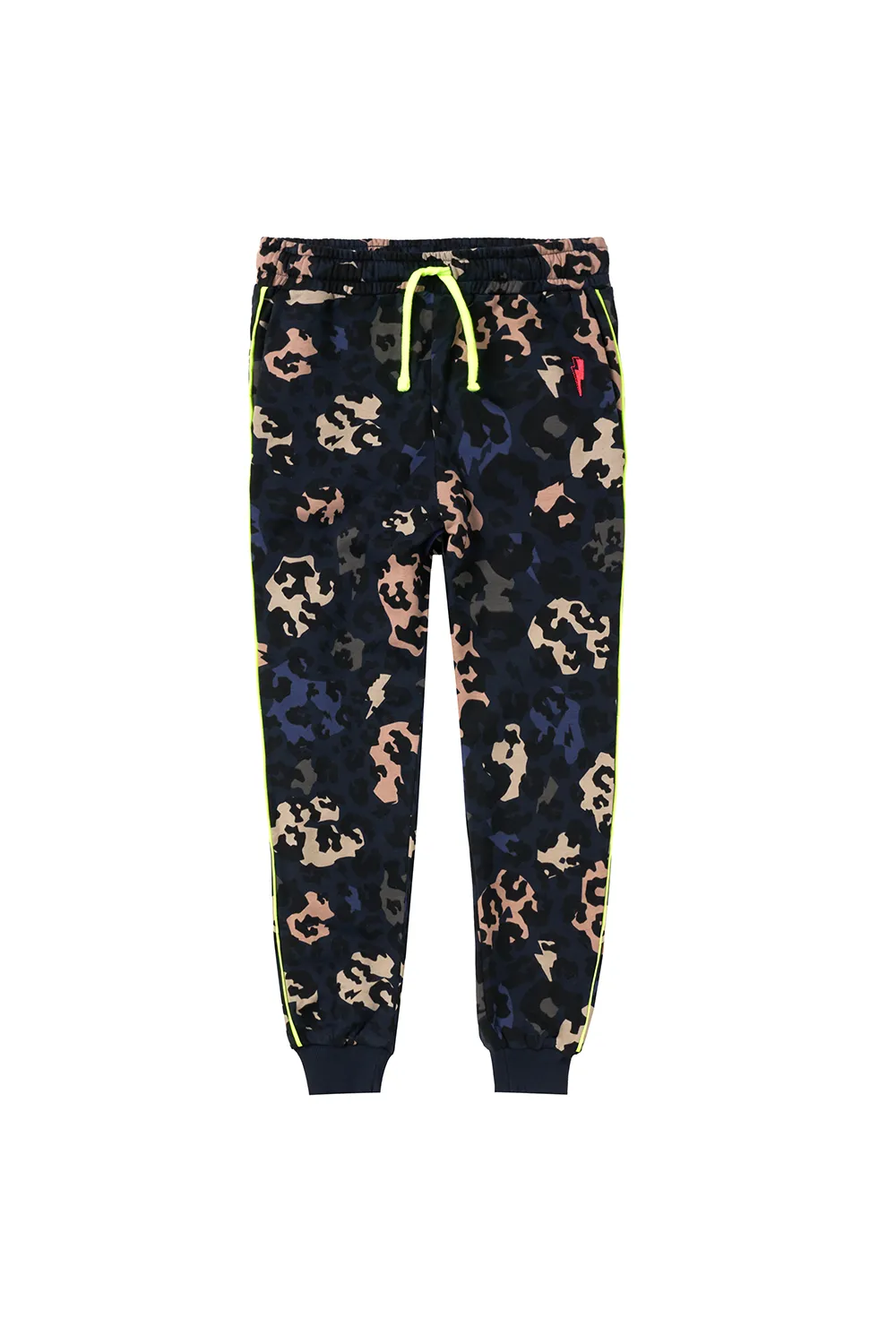 Kids Navy Camo Leopard Joggers