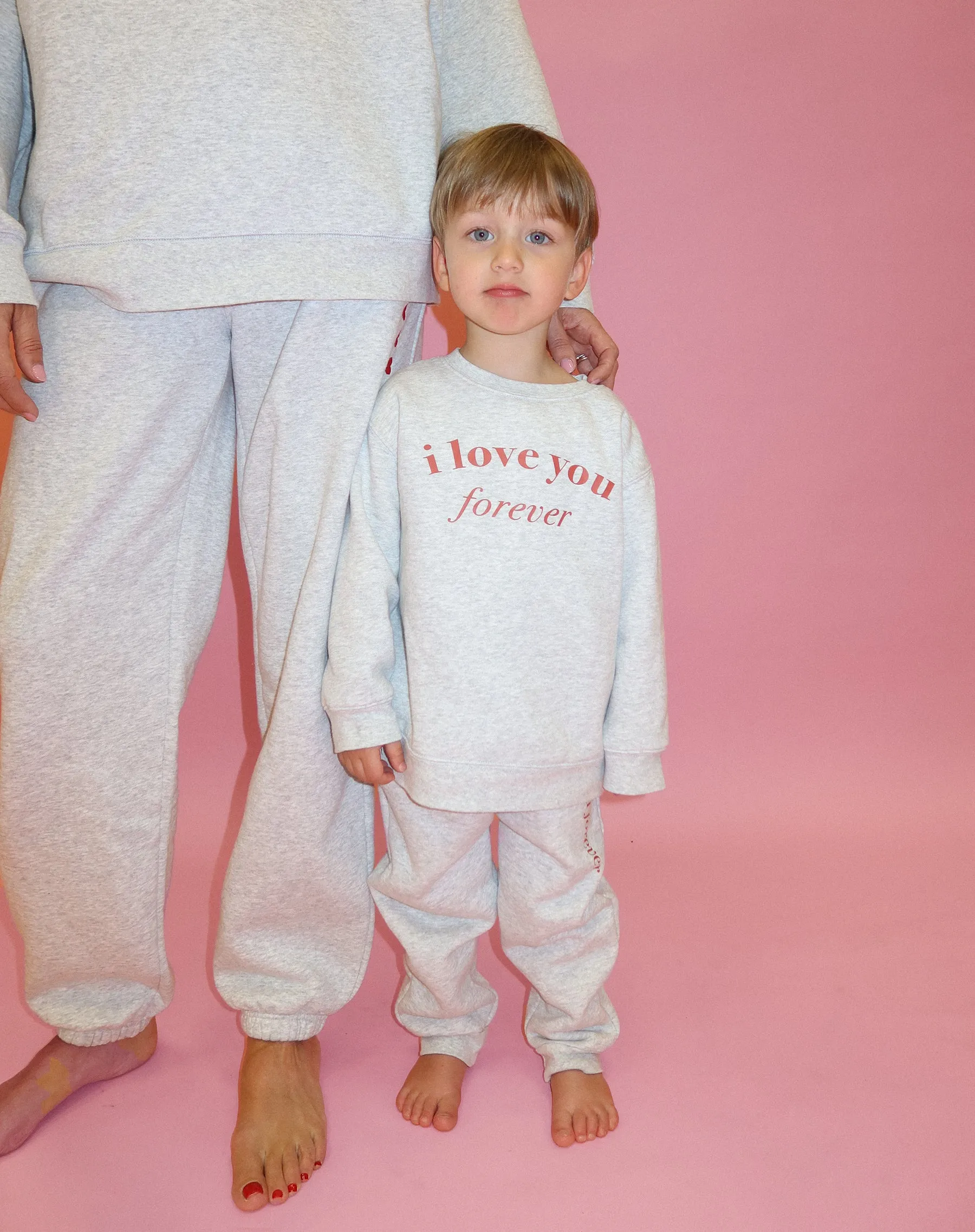 Kids "I Love You Forever" Oversized Jogger