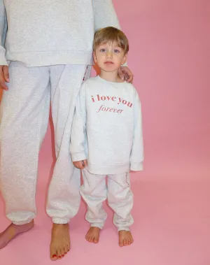 Kids "I Love You Forever" Oversized Jogger