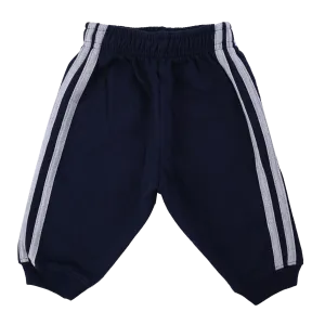 Koala Kids Navy 2 Stripes Cotton Sweat Pants