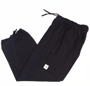 (Medium) Dark Blackish with Brownish Stripes Lounge Pants 0070