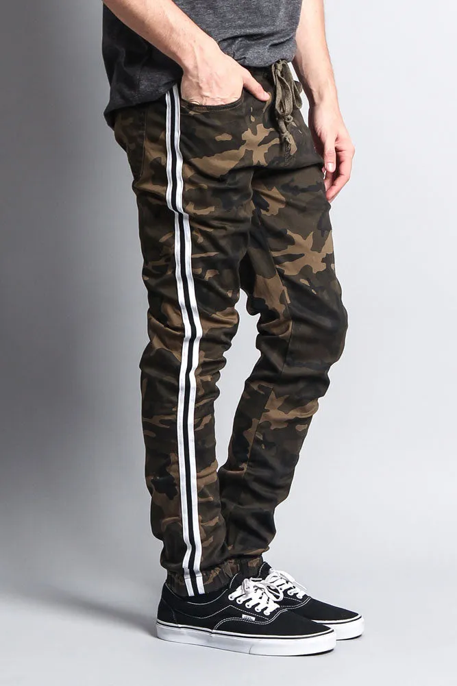 Men's Side Striped Band Joggers