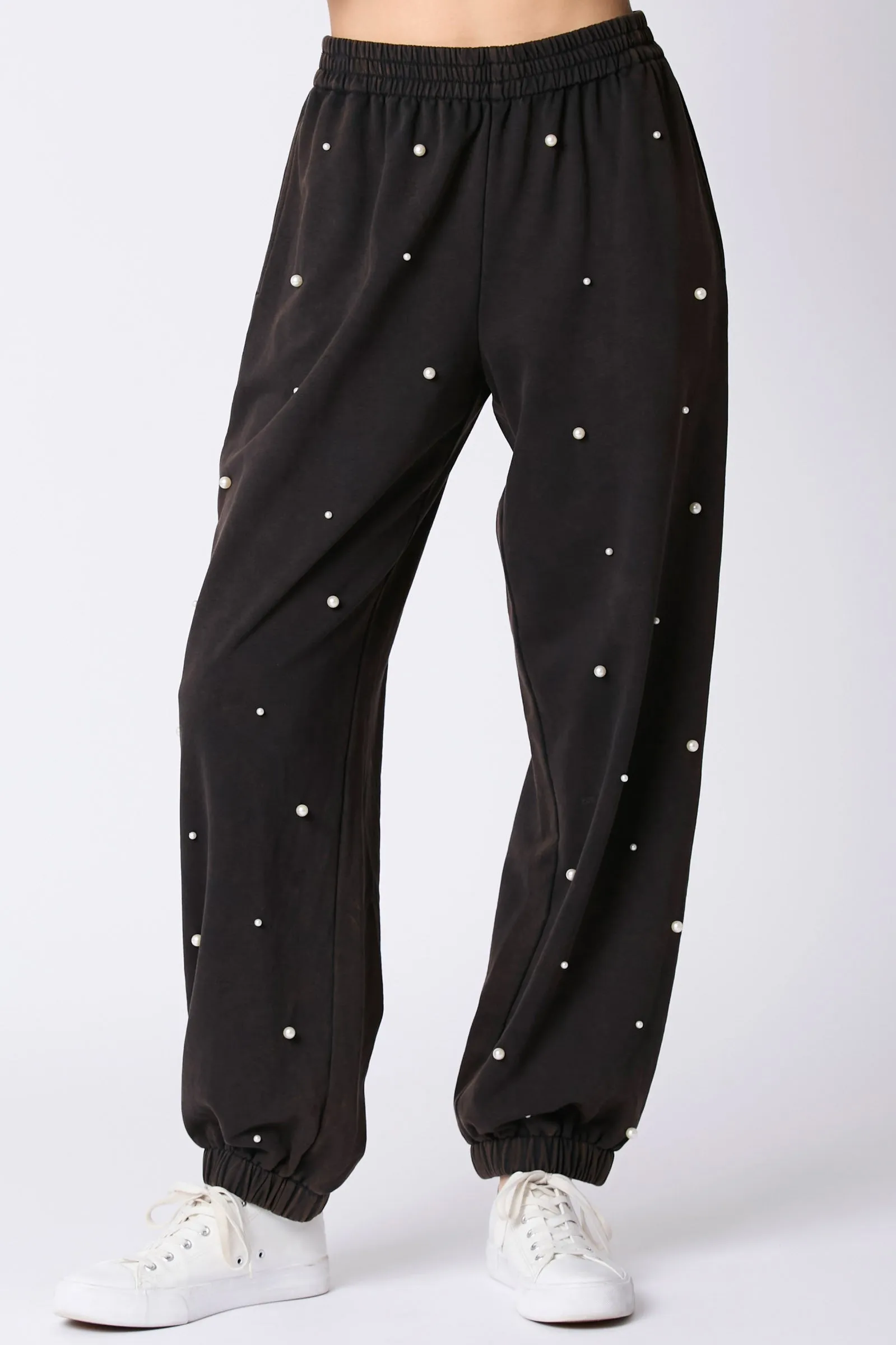 Mineral Washed Pearl Sweatpants Set