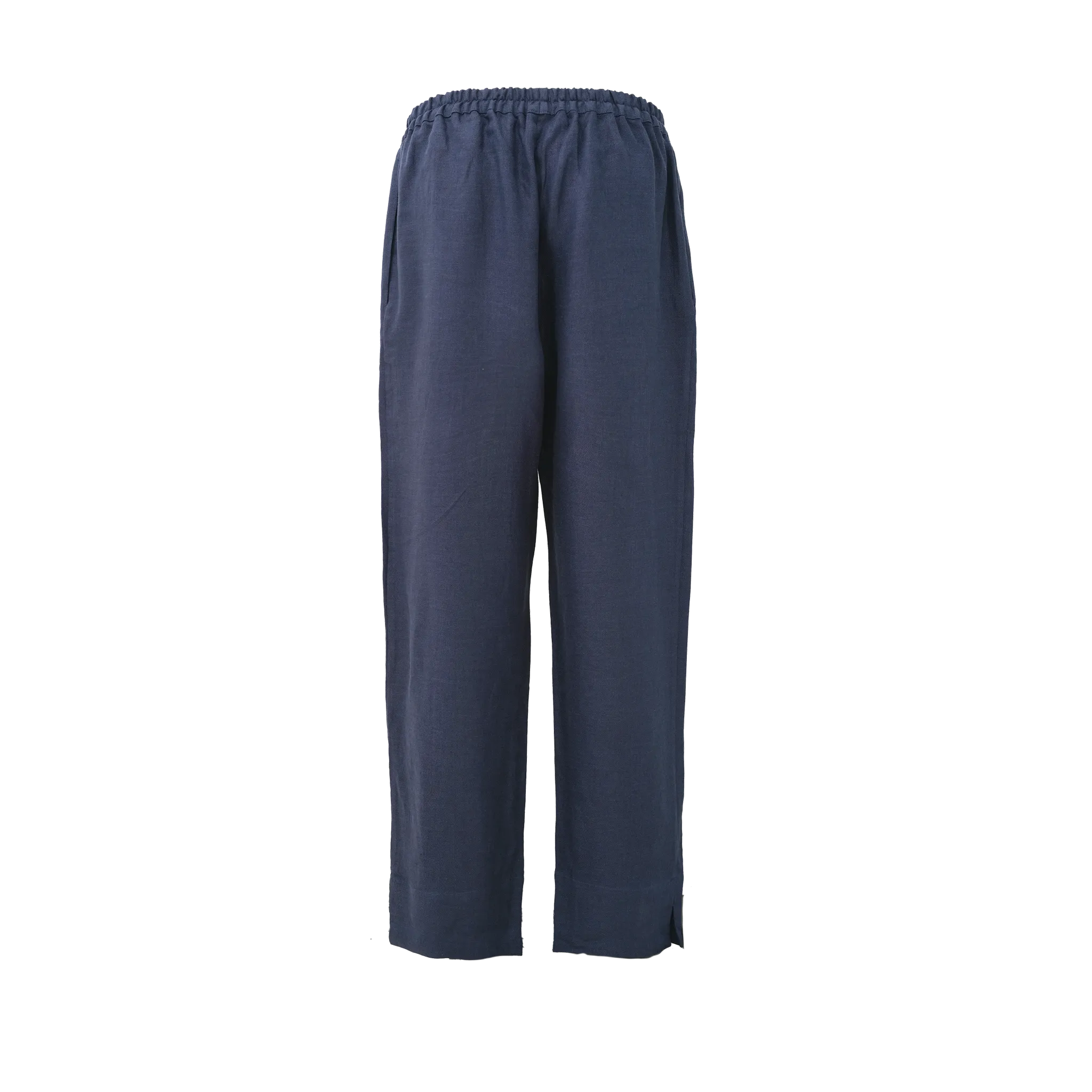 Navy Twill Linen Resort Pants