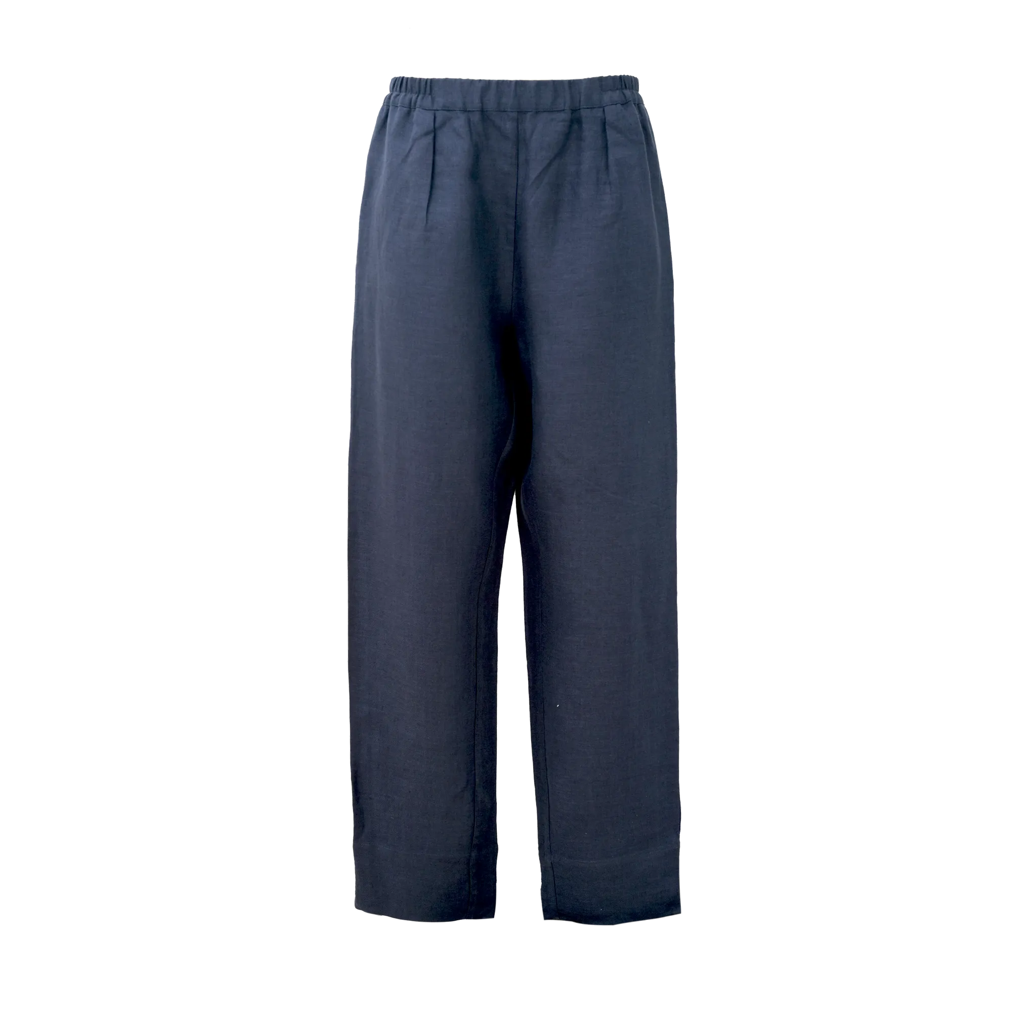 Navy Twill Linen Resort Pants