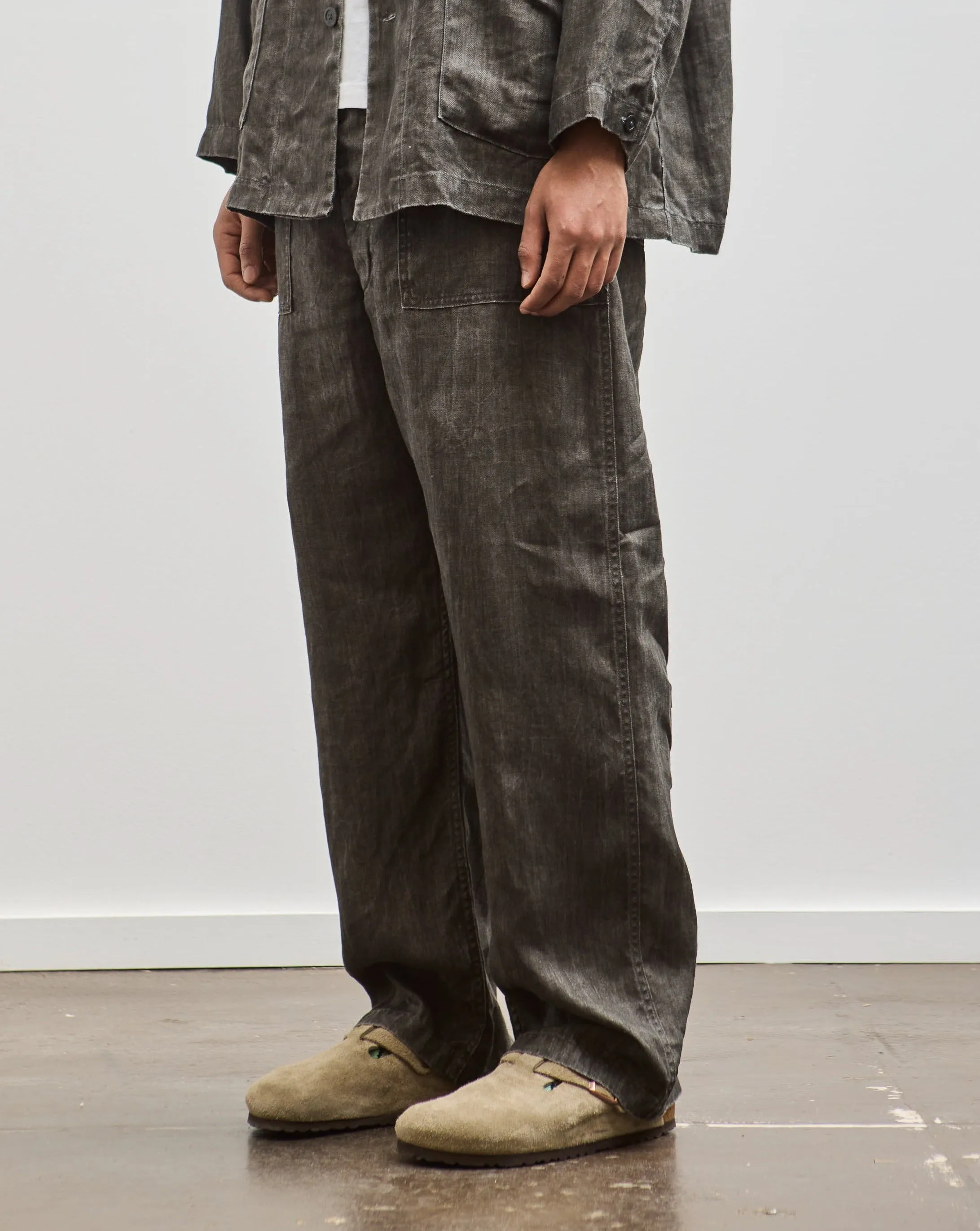 orSlow Summer Fatigue Pants, Charcoal Gray