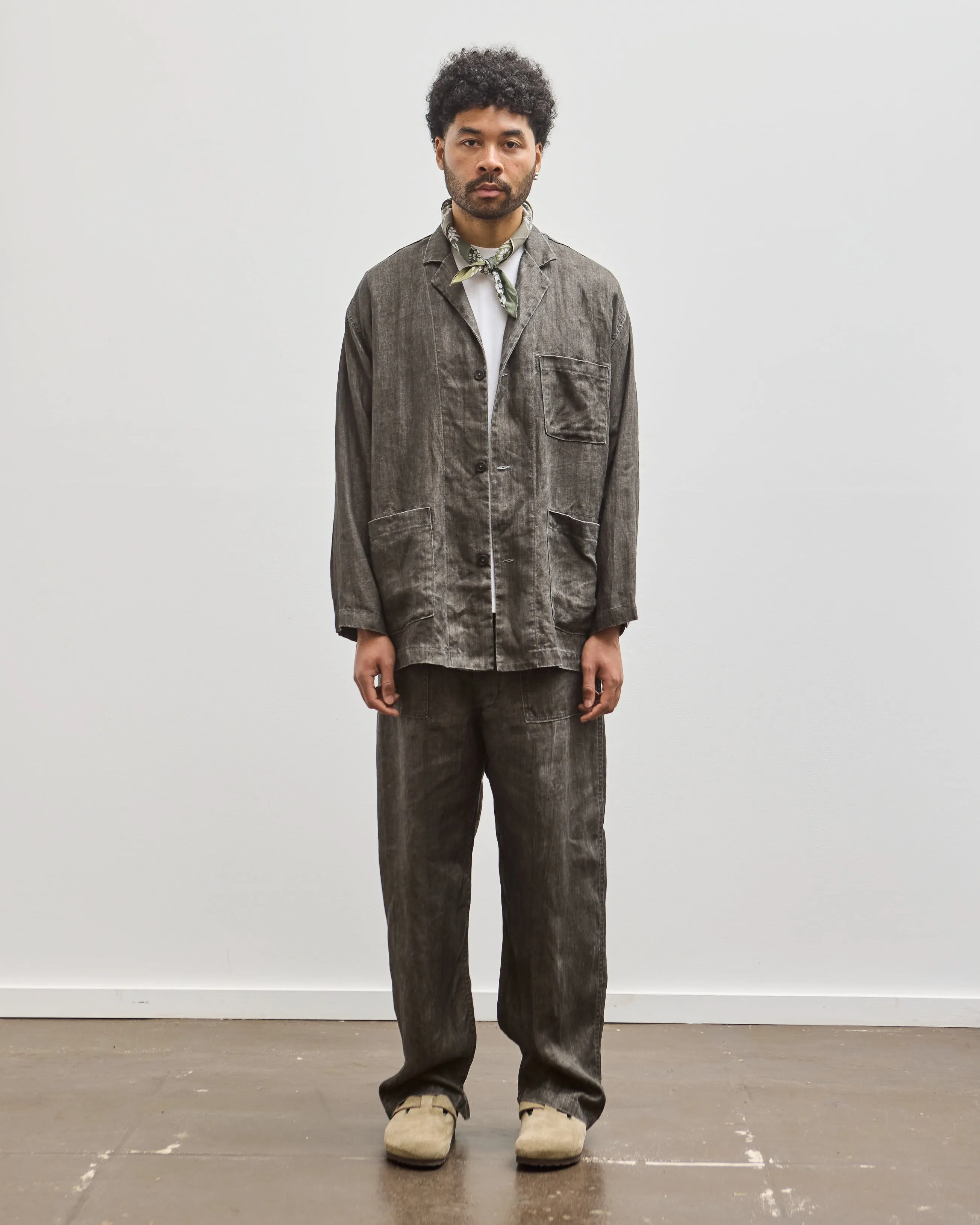 orSlow Summer Fatigue Pants, Charcoal Gray