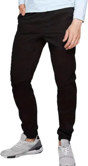 Pants for Men Casual Slim Fit Lightweight Sweatpant Tether Leg Straight Comfy Fall Trousers Dress Slacks with Pockets
