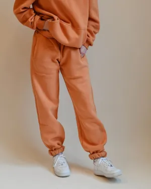 Papaya Orange Ultra Cozy Fleece // Sweatpants