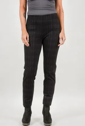 Plaid Milo Pant, Black