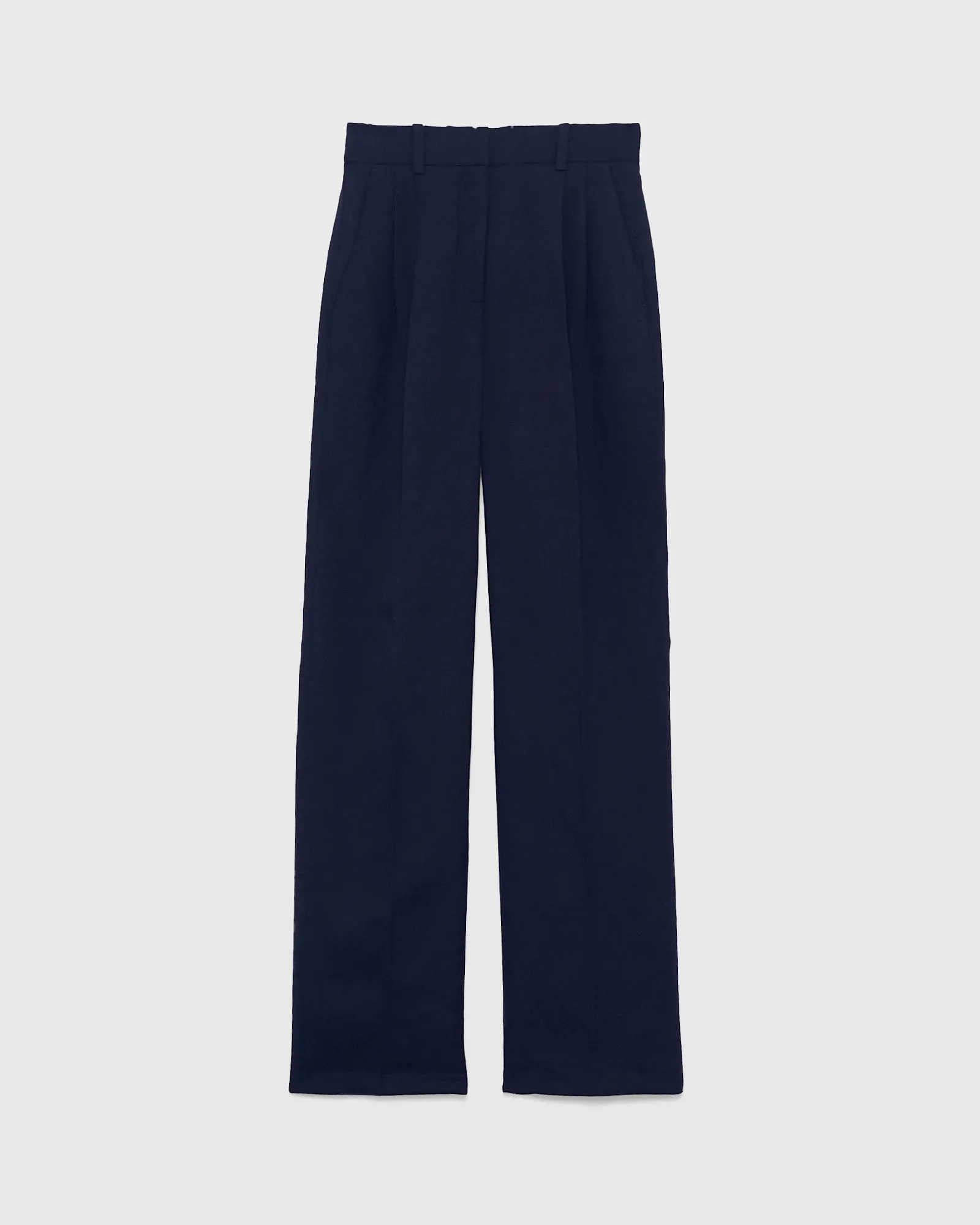 Pleated Linen Blend Trouser