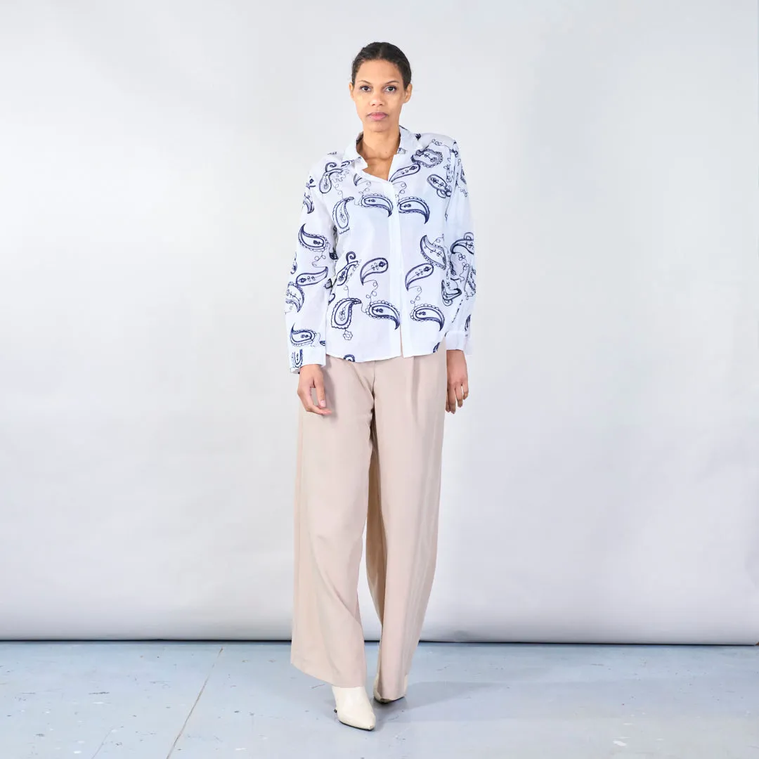 Pleated tailored trousers wholesale