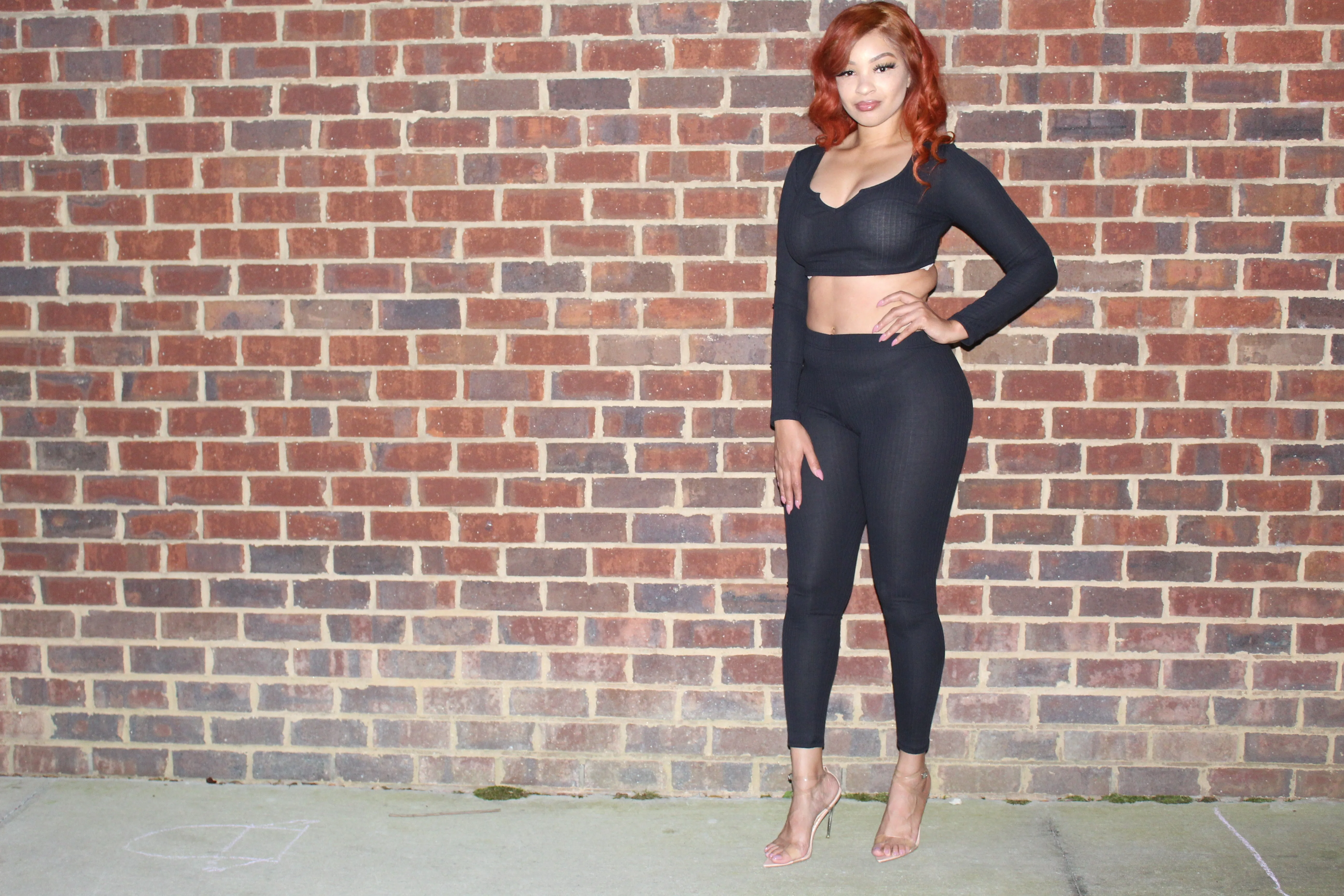 Rib Crop Two Piece