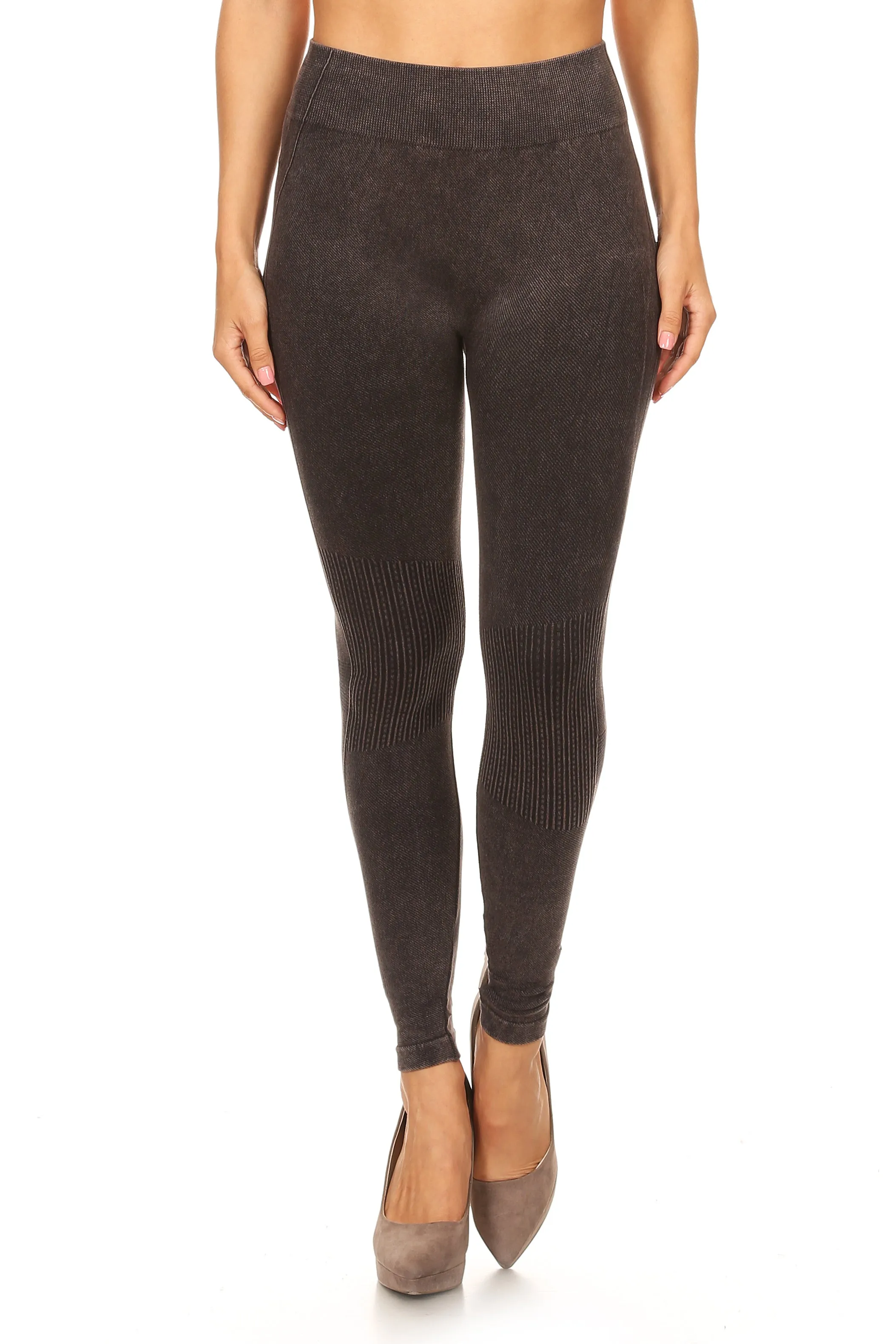 Ride On Vintage Wash Moto Leggings