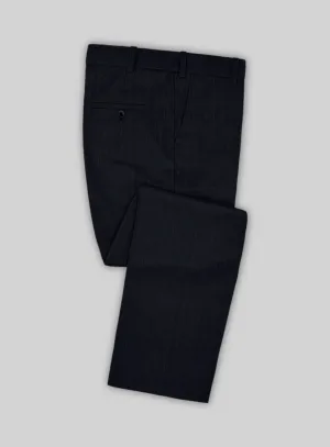 Scabal Cosmopolitan Stripe Blue Wool Pants