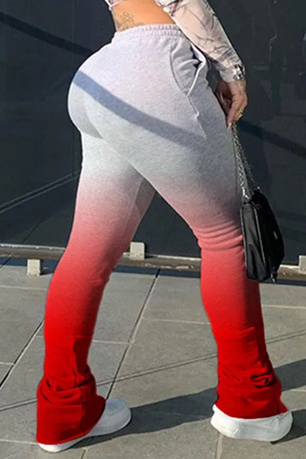 Sexy Gradual Change Pants Skinny Trousers