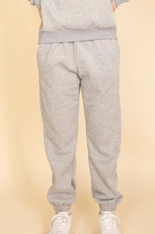 Side Pocket Drawstring Waist Sweatpants