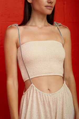 Smocked Bandeau Top