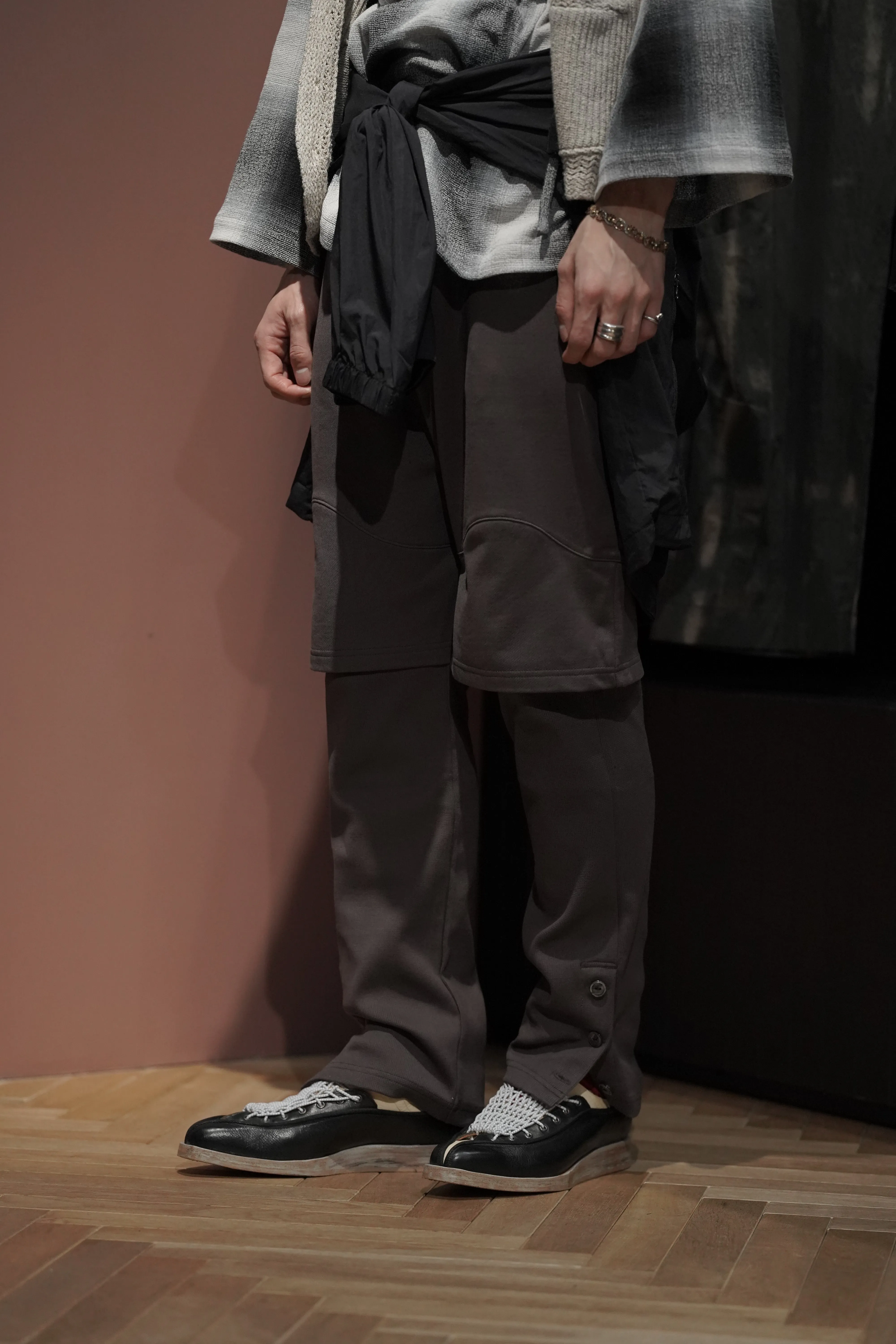 STEAF TREKKING SWEAT PANTS (TAUPE CHARCOAL)