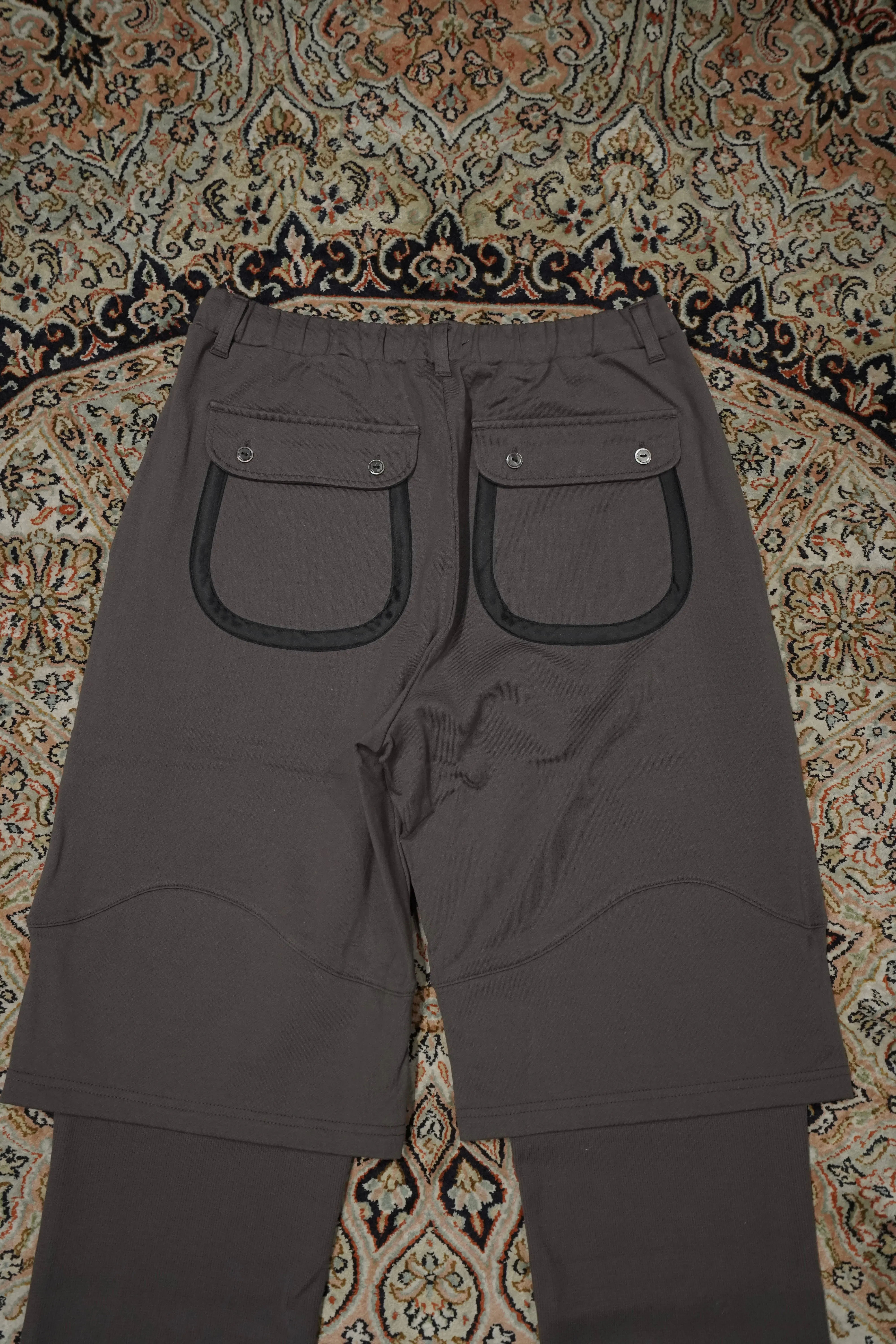 STEAF TREKKING SWEAT PANTS (TAUPE CHARCOAL)