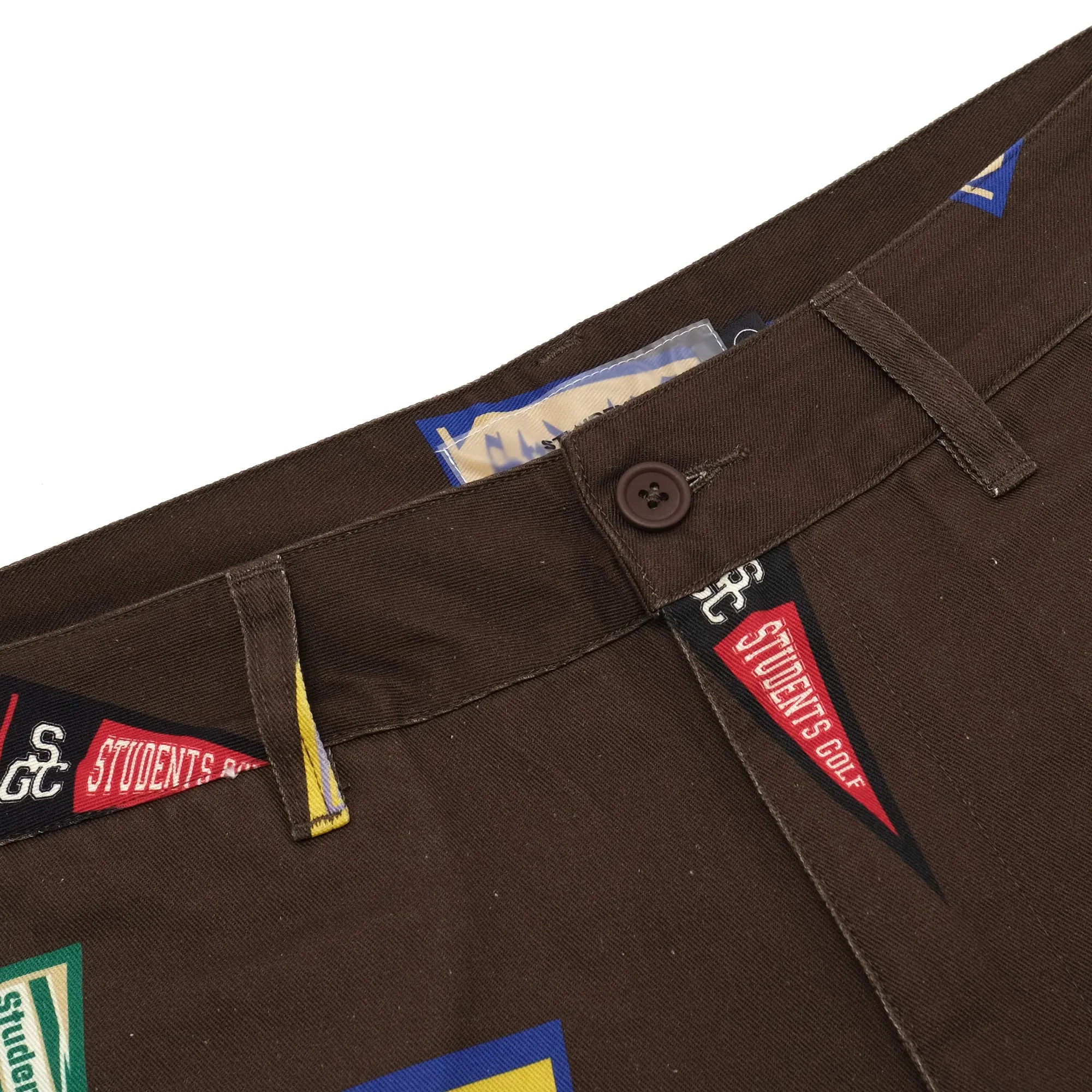 Students Golf Westley Pennant Twill Pants - BROWN